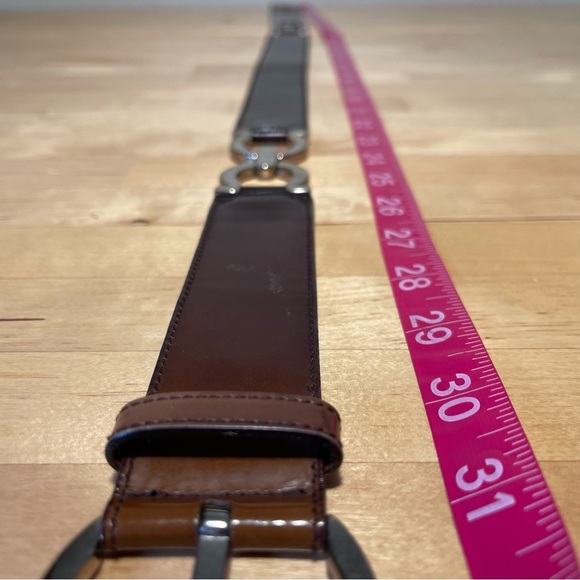 Salvatore Ferragamo Leather double Gancini belt vintage - Picture 10 of 14